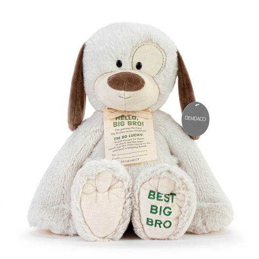 Best Big Brother Plush Dog 16" -A Gift From the New Kid